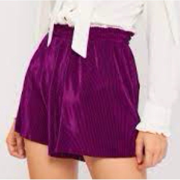 Zara Pants - Zara Women S Purple Boho Crinkle Pleated High Rise Flowy Shorts